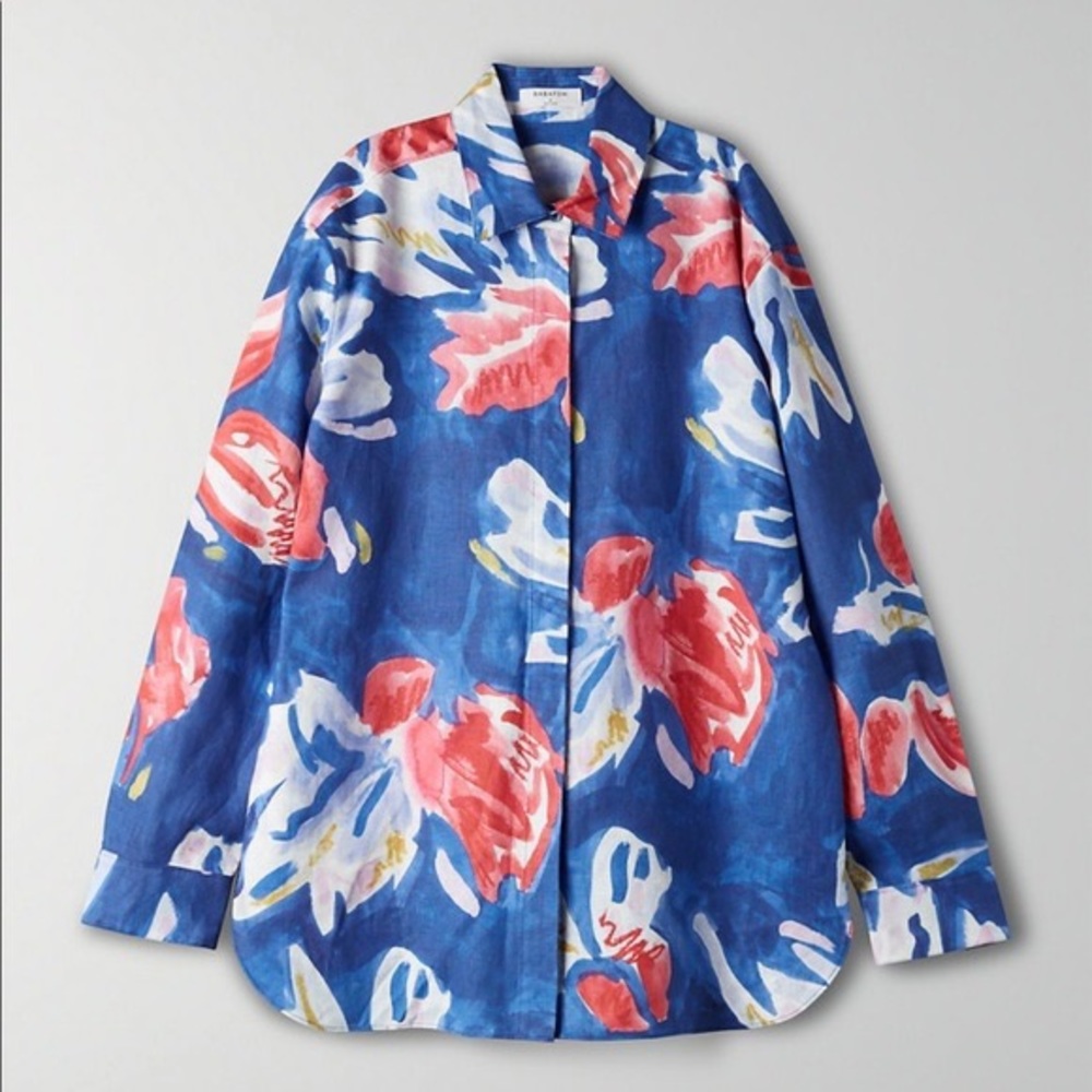 Aritzia Babaton Tahoma Button Up Shirt